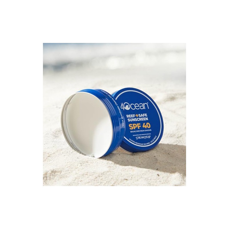 4ocean Protector solar FPS 40 seguro para arrecifes, protección UVA/UVB