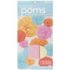 Darice Tissue Pom-Pom Kit, 3-Baby Multicolor
