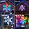 Popotan Smart 31-in Hanging Snowflake Hanging Decoration with Color Changing