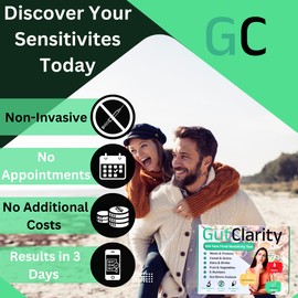 Gut Clarity - Food Sensitivity Test | Accurate for All Ages | Simple to Use | 500 Items Tested | at Home Test Kit for Adults & Kids | Hair Analysis Technology | Results in 3 Days | U.S Based Testing
