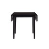 Linon Ervin Wood Square Drop Leaf Table in Black