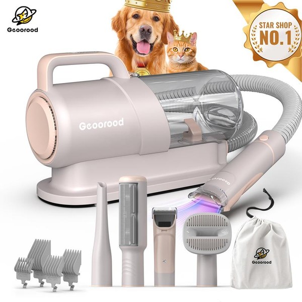 Today's Deals - Geoorood Dog Grooming Vacuum All-in-One Kit with