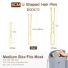 U Shaped Hair Pins, IKOCO 2.4inch Bun Hair Pins for