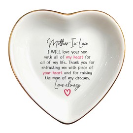 Clover89 Thank You For Entrusting Me Ring Dish-Ceramic Jewelry Tray-Mother of The Groom Gifts From Bride-Mother In Law Gifts-Mother Of Groom Gifts