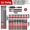 Geinxurn PH2 Phillips Screwdriver Bit Set, 30 Pieces 50 mm