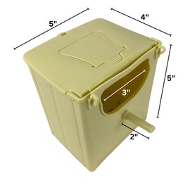 Plastic Nest Box for Birds, Canary Nest, Nest Box for Cages, Nest House for Birds Mounted in Cage, Cabin for Birds, Finch Breeding Nest, Nest for Breeding, Small Finch Nest, Outdoor and Indoor Nest