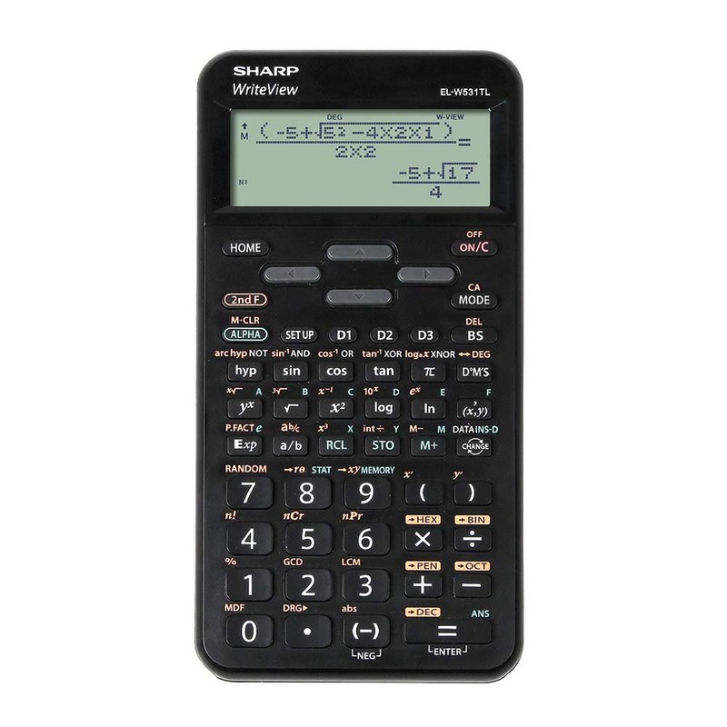 Sharp El-W531TL BK Scientific Calculator, EL-W531TLB-BK