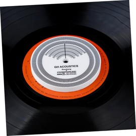 Kisangel Vinyl Record Player Calibration Tool Precision Speed for Turntable Phonograph Easy to Use Calibration Disc for Accurate Needle Adjustment for Home Professional Use