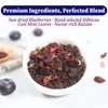 FullChea - Blueberry Tea Bags, 50 Teabags - Premium Blueberry