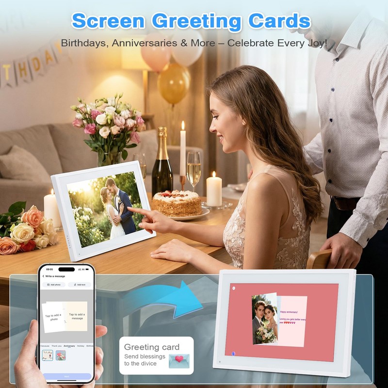 COMIX 10.1" Smart Calendar Display - Digital Family Wall Planner