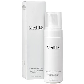 Medik8 Clarifying Foam - Exfoliating AHA/BHA Facial Cleanser - Purifying, Decongesting & Anti-Imperfection - Hydrates & Smooths - Blemish-Prone Skin