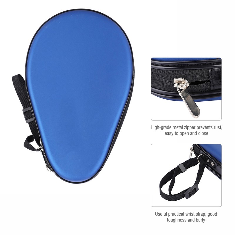 HUIESON Waterproof PU Table Tennis Racket Case Ping Pong Paddle