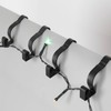 SHATCHI 16Pcs Giant Black Gutter Hooks for Outdoor Hanging Christmas