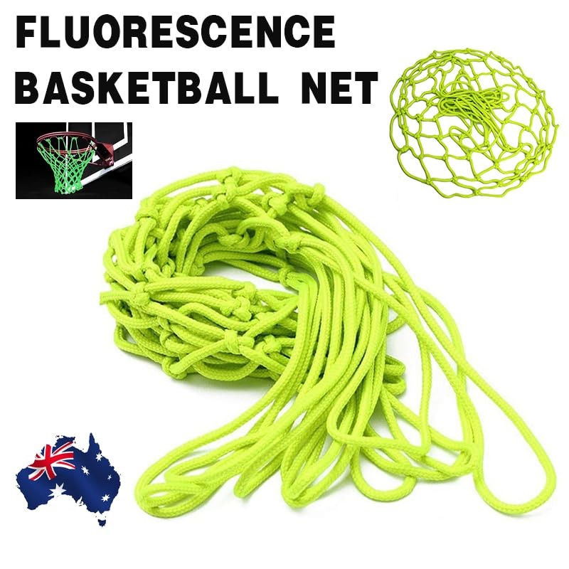 AIMALL Glow-in-The-Dark Basketball Net, High-Quality Fluorescent Light-Up Hoop Net, Durable