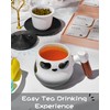 ZENS Tea Cup with Infuser and Lid for Loose Leaf