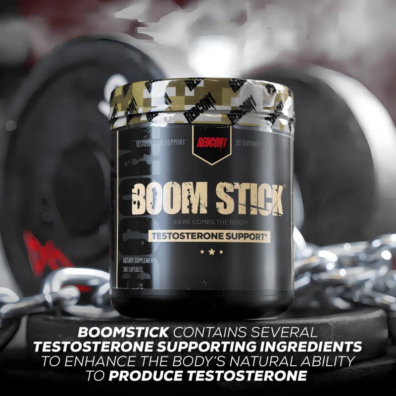 Redcon1 Boom Stick Testo Precursor 30 Servicios (300 Cáps) Sabor