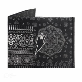 SUPERVEK Bandana Paisley Stitched Paper Wallet - Vegan Mighty Thin Tear & Water-Resistant Slim Wallet for men - Mens Credit Card Holder Wallet Gifts - Graphic Bifold Wallets for Men - RFID
