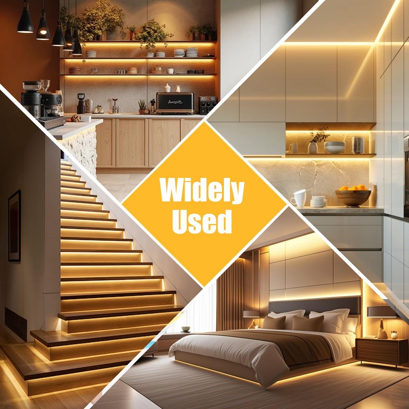COB LED Strip 5 m, Warm White with RF Remote