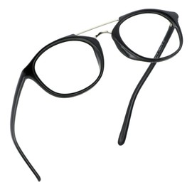LifeArt Blue Light Blocking Glasses, Anti Eyestrain, Computer Reading Glasses, Gaming Glasses, TV Glasses for Women Men, Anti Glare (Black, 0.50 Magnification)