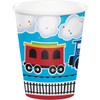 Creative Converting All Aboard Blue Boy's 1st Birthday Paper Beverage
