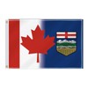 60×90 CM Canada Alberta Combo Flag,2×3 FT Canadian Albertan Friendship