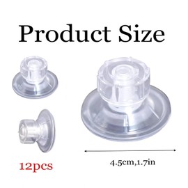 motorhome limpets 12 Pcs Limpets for Caravan Awning, Van Side Fix Pads Kit, High Grip Suction Cups Glass Suction Pads PVC for Motorhome Campervan Van Canopy and Hanging Organiser(transparent)