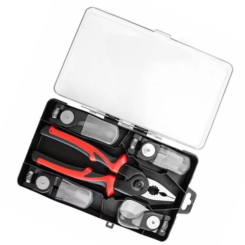 5 in 1 Pliers Set Interchangeable Heads 8 Inch Handle