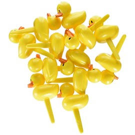Yellow Duck Ducky Duckie Cupcake Picks Cake Topper Decorations (48-Pack)