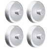 Kantek Magnets for Acrylic Glove/Paper Towel Dispensers, Clear, Set of