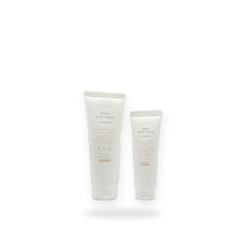 Esnature (Large Capacity) S-Nature Aqua Rice Mildly Acidic Cleansing Foam