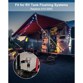 Vaticas 1/2" MPT Check Valve Fit for RV Tank Flushing Systems Vacuum Breaker Replace A10-3050 with O-rings