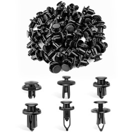 GOOACC 120PCS Car Retainer 6.3mm 8mm 9mm 10mm Expansion Screws Replacement Kit Bumper Push Rivet Clips for Honda Acura GM Chrysler Ford Toyota Lexus