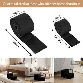 Under Bed Blocker 5 in x 11 ft, Bed Gap Barrier for Toys & Robot Vacuums