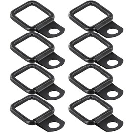 Kioiner D‑Ring Anchors, 8PCS D‑Ring Fastener Anchors D Rings Heavy Duty Tie Down Anchors Hooks, Aluminum Alloy Small Quick Removal Tie down Anchors for Loads Truck Cargoes Trailers Boats Warehouse