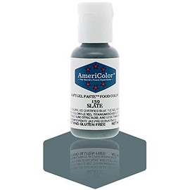 AmeriColor, Slate, 0.75 Ounce Bottle, Soft Gel Paste Food Color