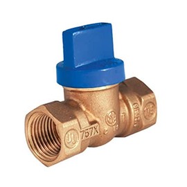 Legend Valve 102-613 Forged Brass Gas Valve, T-Handle, 1"x3.3"x2"