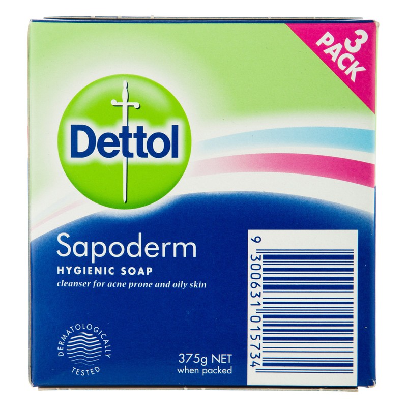 Dettol Sapoderm Hygienic Bar Soap For Acne Prone And Oily
