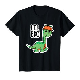 Kids Little Brother Dinosaur Lil Bro Super Cute Dino Brontosaurus T-Shirt