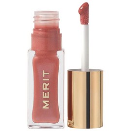 Merit Shade Slick Tinted Lip Oil – Biarritz Nude Pink, Moisturizing Lightweight Lip Gloss with Squalane & Quinoa Seed Oil, High Shine Non-Sticky Clean Vegan Lip Color