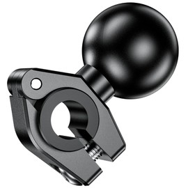 BRCOVAN Mini Clamp Mount Base with 1'' TPU Ball Compatible with RAM Mounts Double Socket Arm Fit Rail Diameter 0.39'' 0.47'' 0.5'' 0.63'', Aluminum Material, CNC Processing, Anodized Surface