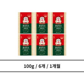 CheongKwanJang Red Ginseng Jingo 100g, 6 packs, 1 month / 정관장 홍삼진고 100g 6개 1개월