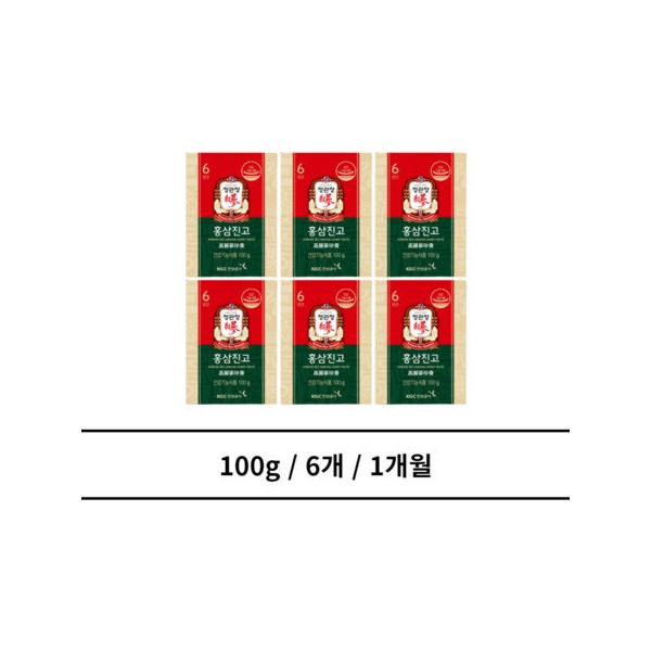 CheongKwanJang Red Ginseng Jingo 100g, 6 packs, 1 month /