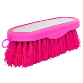 START Holo Horse Brush - Ergonomic Fur Brush for Horses & Dogs - Effectively Removes Dust, Dirt & Hair - Colourful Dog Brush with Hanger - Lightweight & Robust for Daily Pet Care (Pink)