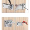 Small Hasp and Staple 90 Degrees Metal Lock Hasp Keyed