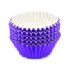 Mombake Standard Purple Foil Cupcake Cases Liners Muffin Baking Cups