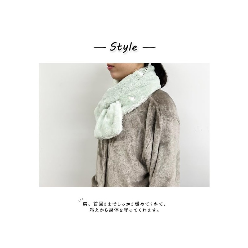 Stream WG247-D Sleeping Scarf, Embroidered, Inserted Scarf, Duck, Neck Warmer,
