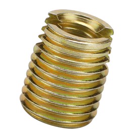 20Pcs Self Tapping Threaded Insert 302 Carbon Steel Galvanized Slotted Type Screw Bushing Insert Screw Repairing Accessories for Thread Repair (Inner M8*1.25 Outer M12*1.5)