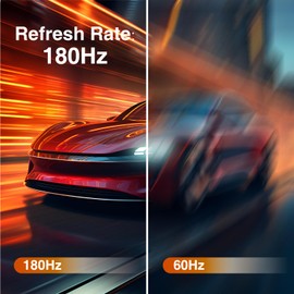 ArcticPro 24inch Gaming Monitor 180Hz, FHD 1080p, IPS Panel, 1ms Response Time, Adaptive sync, PC Computer Monitor, 3-Sided Frameless, Ultra Slim, 125% sRGB, Bluelight Filter, DP*1, HDMI*1