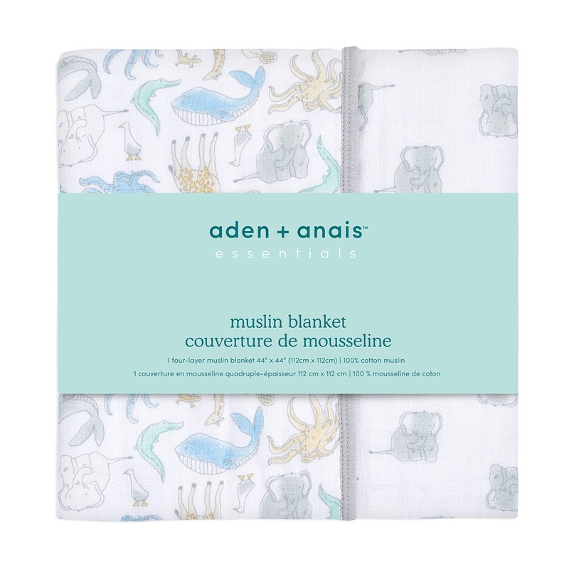 aden + anais essentials 100% Cotton Muslin Dream Blanket for