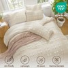 BEDELITE Queen Comforter Set, Seersucker Bedding Set 3 Pieces, Cream